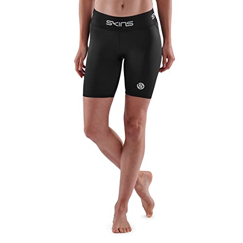 Skins Series-1 Half Tights Damen schwarz Größe S 2022 Laufsport Shorts von Skins