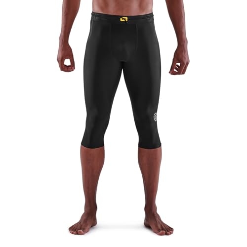 Skins Series-3 3/4 Thermo-Tights Herren schwarz Größe L 2021 Laufsport Shorts von Skins