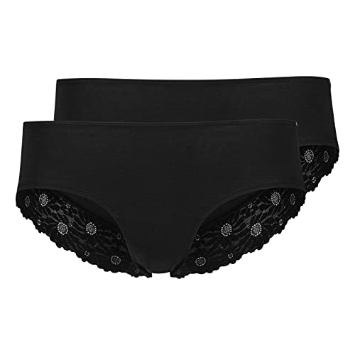 Damen Panty 2er Pack Schwarz 40 von Skiny