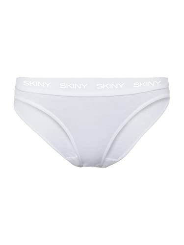 Damen Rio Slip 2er Pack Cotton Rib Wei? 44 von Skiny