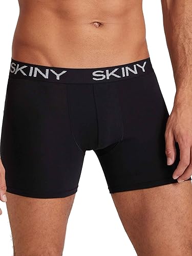Herren Pant long leg 2er Pack Cotton Multipack Schwarz XXL von Skiny