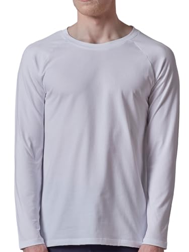 Herren Shirt langarm weiﾟ L von Skiny