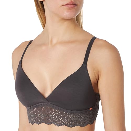 SKINY Damen Bamboo Lace 080583 Padded Bra, Truffle Grey, 40 / A von Skiny