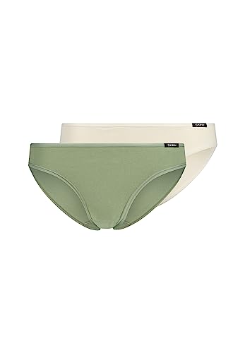 SKINY Damen Cotton Advantage 082653 Slip, Greenbay Selection, 38 (2er Pack) von Skiny