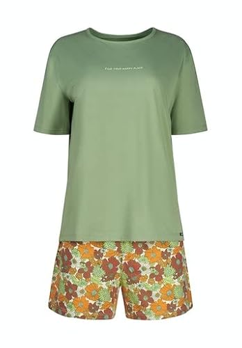 SKINY Damen Night 080851 Pyjamaset, Green Bay, 44 von Skiny