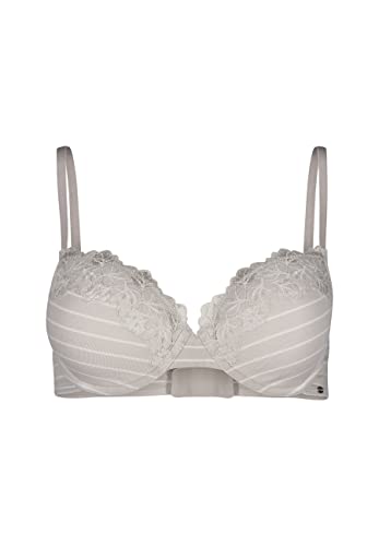 SKINY Damen Schalen Cotton Lace 080534 T-Shirt-BH, Silvergrey Stripes, 70C von Skiny