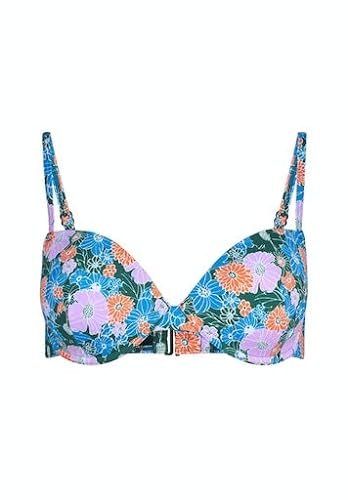 SKINY Damen Sea Lovers 080441 Bikini, botanicalgreen Flowers, 70C von Skiny