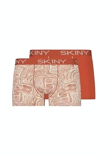 SKINY Herren Cotton Multipack 086487 Boxershorts, egret Craft Selection, XXL (2er Pack) von Skiny