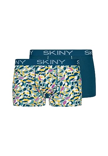 SKINY Herren Cotton Multipack 086487 Retroshorts, Ivory Spots Selection, S (2er Pack) von Skiny