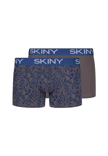 SKINY Herren Cotton Multipack 086487 Retroshorts, Peacock Flowers Selection, L (2er Pack) von Skiny