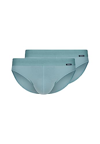 SKINY Herren Cotton Retro 080692 Slip, Aquamarine, M (2er Pack) von Skiny