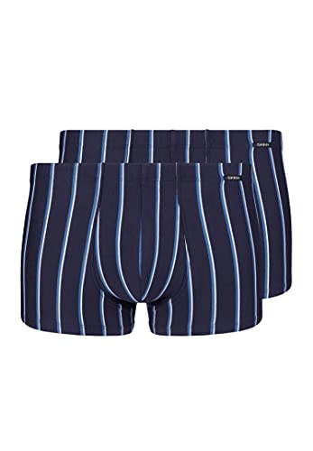 SKINY Herren Pant 2er Pack Cotton Advantage 086893 Retroshorts, crownblue Stripes, XXL von Skiny