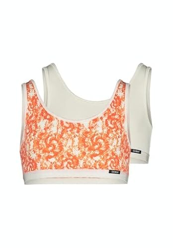 SKINY Mädchen Cotton Elastic 030007 Bustier, orangebatik Selection, 176 (2er Pack) von Skiny