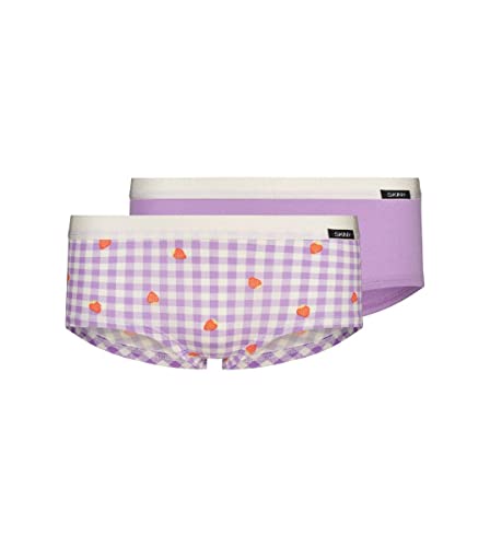 SKINY Mädchen Cotton Elastic Multipack 030033 Slip, Strawberry Check Selection, 152 (2er Pack) von Skiny