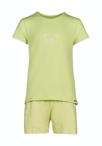 SKINY Mädchen Night Pyjama 030068 Pyjamaset, Green Butterfly, 140 von Skiny