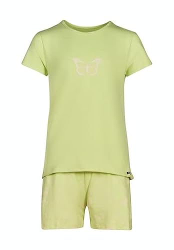 SKINY Mädchen Night Pyjama 030068 Pyjamaset, Green Butterfly, 164 von Skiny