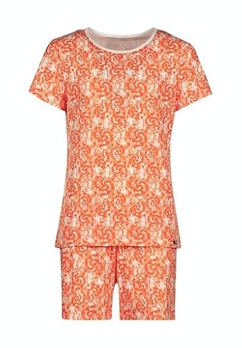 SKINY Mädchen Night Pyjama 030068 Pyjamaset, orange Batik, 176 von Skiny
