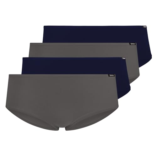 Skiny 2er Pack Damen Panties Panty Unterhose Every Day In Cotton Advantage, Farbe:Mehrfarbig, Menge:2er Pack (1x 2er), Wäschegröße:L, Artikel:-S951 bluevolcanic Selection von Skiny