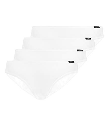 Skiny 4er Pack, Advantage Cotton Damen Rio Slip (38, White) von Skiny