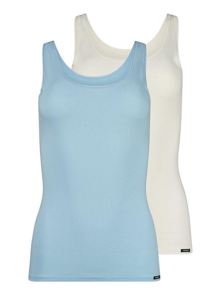 Skiny Achselhemd Damen Tank Top 2er Pack Cotton Advantage (Packung, 2-St) - von Skiny