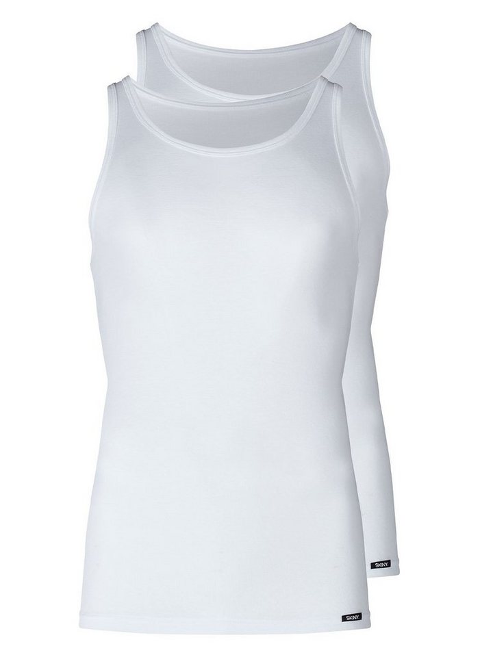 Skiny Achselhemd Herren Tank Top 2er Pack Shirt Multipack (Packung, 2-St) - von Skiny