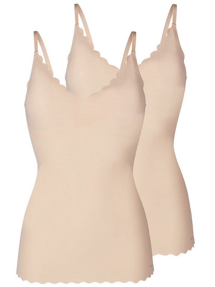 Skiny Achseltop 2er Pack Damen Spaghettishirt herausn. Pads Micro (Packung, 2-St) extra flache Nähte von Skiny