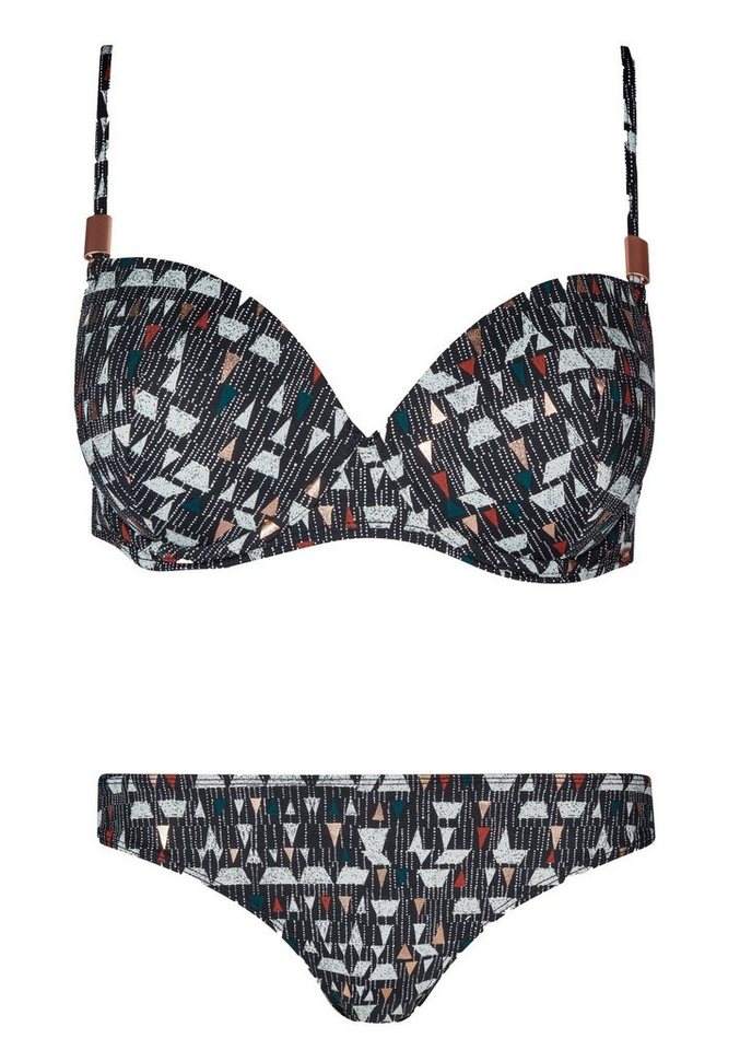 Skiny Balconette-Bikini Black Graphics von Skiny