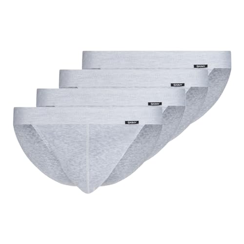 Skiny - Basic - Slip/Unterhose - 4er Pack (M Silver Melange) von Skiny