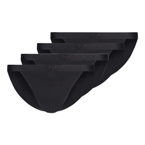 Skiny - Basic - Slip/Unterhose - 4er Pack (XXL Schwarz) von Skiny