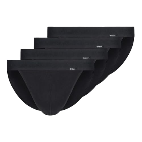 Skiny - Basic - Slip/Unterhose - 4er Pack (XXL Schwarz) von Skiny