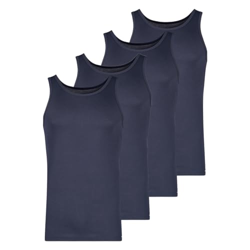 Skiny - Basic - Unterhemd/Tanktop - 4er Pack (XL Blau) von Skiny