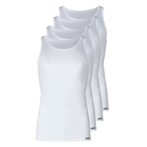 Skiny - Basic - Unterhemd/Tanktop - 4er Pack (XL Weiß) von Skiny