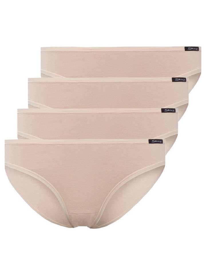 Skiny Bikinislip 4er Pack Damen Rio Slip Cotton Advantage (Packung, 4-St) extra flache Nähte von Skiny
