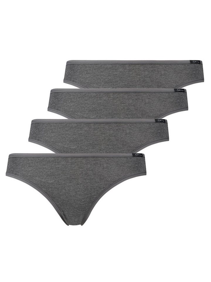 Skiny Bikinislip 4er Pack Damen Rio Slip Cotton Advantage (Packung, 4-St) extra flache Nähte von Skiny