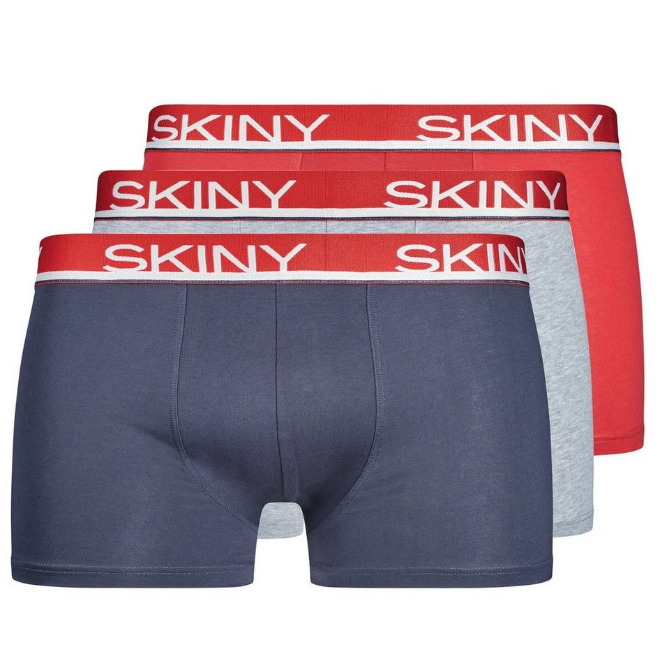 Skiny Boxershorts 3er Pack Skiny Herren Boxershorts (3-St) Modisches Design 3er Pack von Skiny