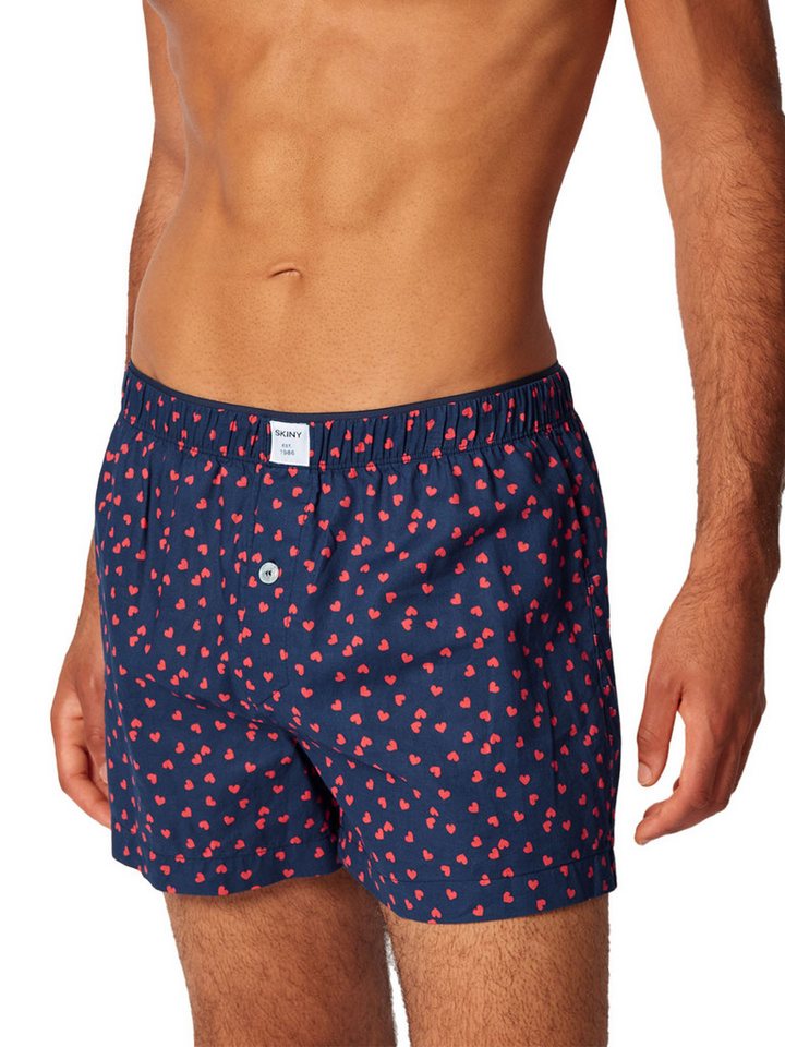 Skiny Boxershorts Herren Boxershorts Boxersensation (Stück, 1-St) gerader Beinausschnitt von Skiny
