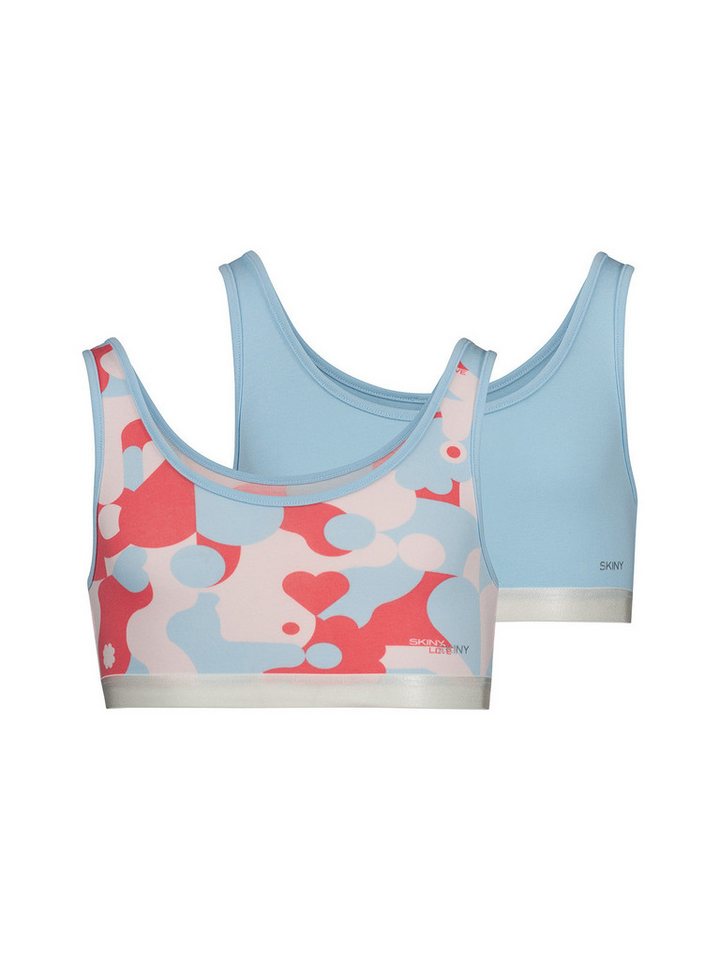 Skiny Bustier Mädchen Bustier 2er Pack Cotton Elastic (Packung, 2-tlg) Unterbrustband von Skiny