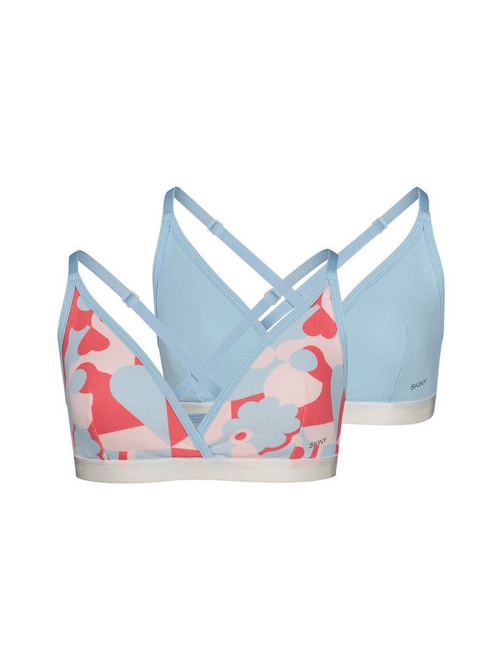 Skiny Bustier Mädchen Bustier 2er Pack Cotton Elastic (Packung, 2-tlg) Unterbrustband von Skiny