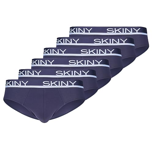 Skiny - Cotton - Slip/Unterhose - 6er Pack (XXL Dunkelblau) von Skiny