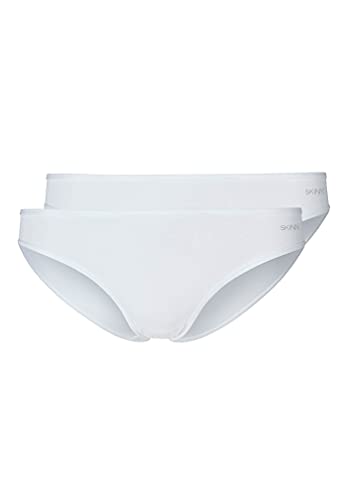 Skiny Damen Advantage Micro Rio 2er Pack Brazilian Slip, Weiß (White 0500), (Herstellergröße: 42) von Skiny