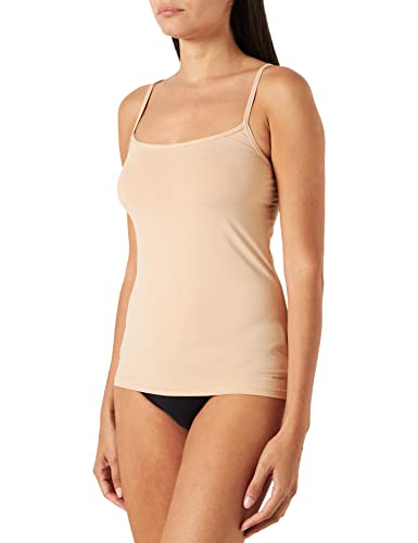 Skiny Damen Skiny Micro Advantage spaghettishirt voor dames, verpakking van 2 stuks Unterhemd, Beige, 44 EU von Skiny