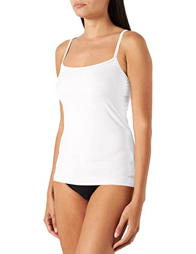 Skiny Damen Spaghettishirt 2er Pack Micro Advantage 085720 Unterhemd, Weiß, 66 EU von Skiny