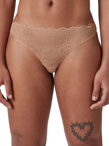 SKINY Damen Bamboo Lace 080586 Slip, Bronze, 38 von Skiny