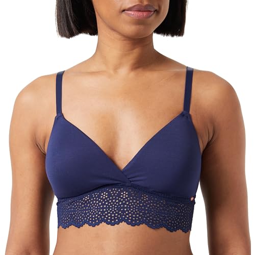 Skiny Damen Bamboo Lace Gepolsterter BH, Cheeky Navy, 36 von Skiny