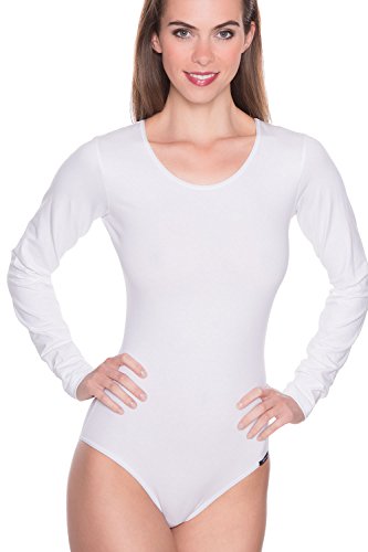 Skiny Damen Skiny Damen Langarm Cotton Bodies Formender Body, Weiß, 36 EU von Skiny