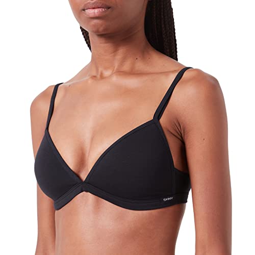 Skiny Damen Skiny Dames Triangel Padded Cotton Essentials B gelloser BH, Schwarz, 70B EU von Skiny