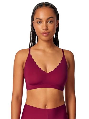 Skiny Damen Bustier mit herausnehmbare Pads Micro Essentials 084272 Gr. 40 in Beet red von Skiny