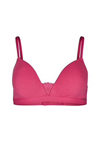 Skiny Damen Cottonlace Essentials 080599 Gepolsterter BH, Raspberry, 70B von Skiny