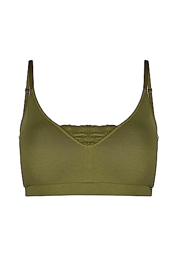 Skiny Damen Cottonlace Essentials Padded Bra, Bay Leaf, 36 EU von Skiny