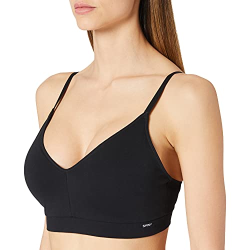 Skiny Damen Cotton Essentials Bustier BH mit voller Abdeckung, Schwarz, 42 EU von Skiny